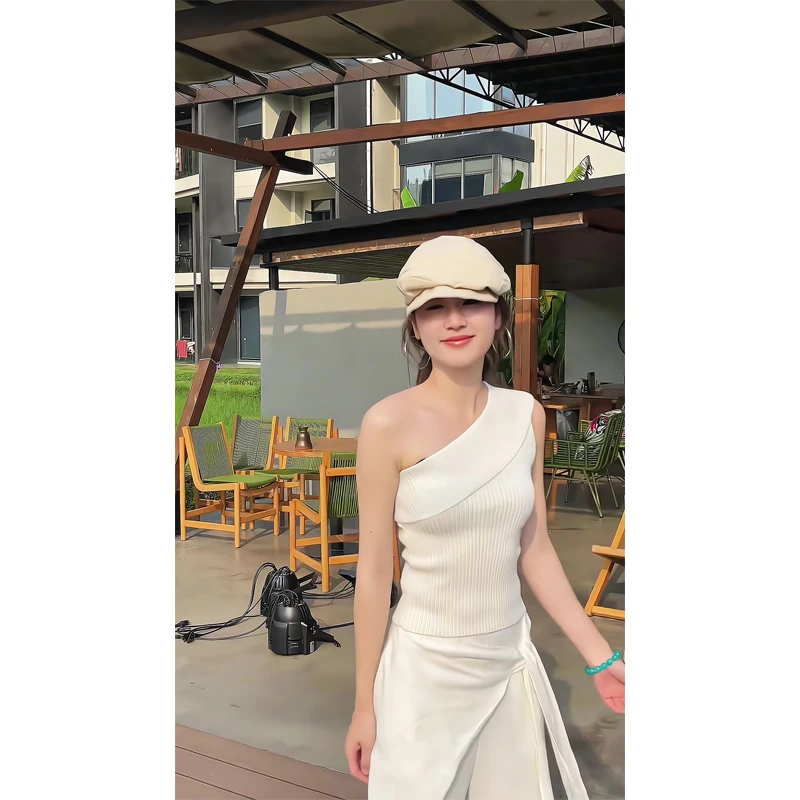 套装女士夏季法式优雅轻奢高级感气质上衣宽松休闲裤显瘦阔腿裤