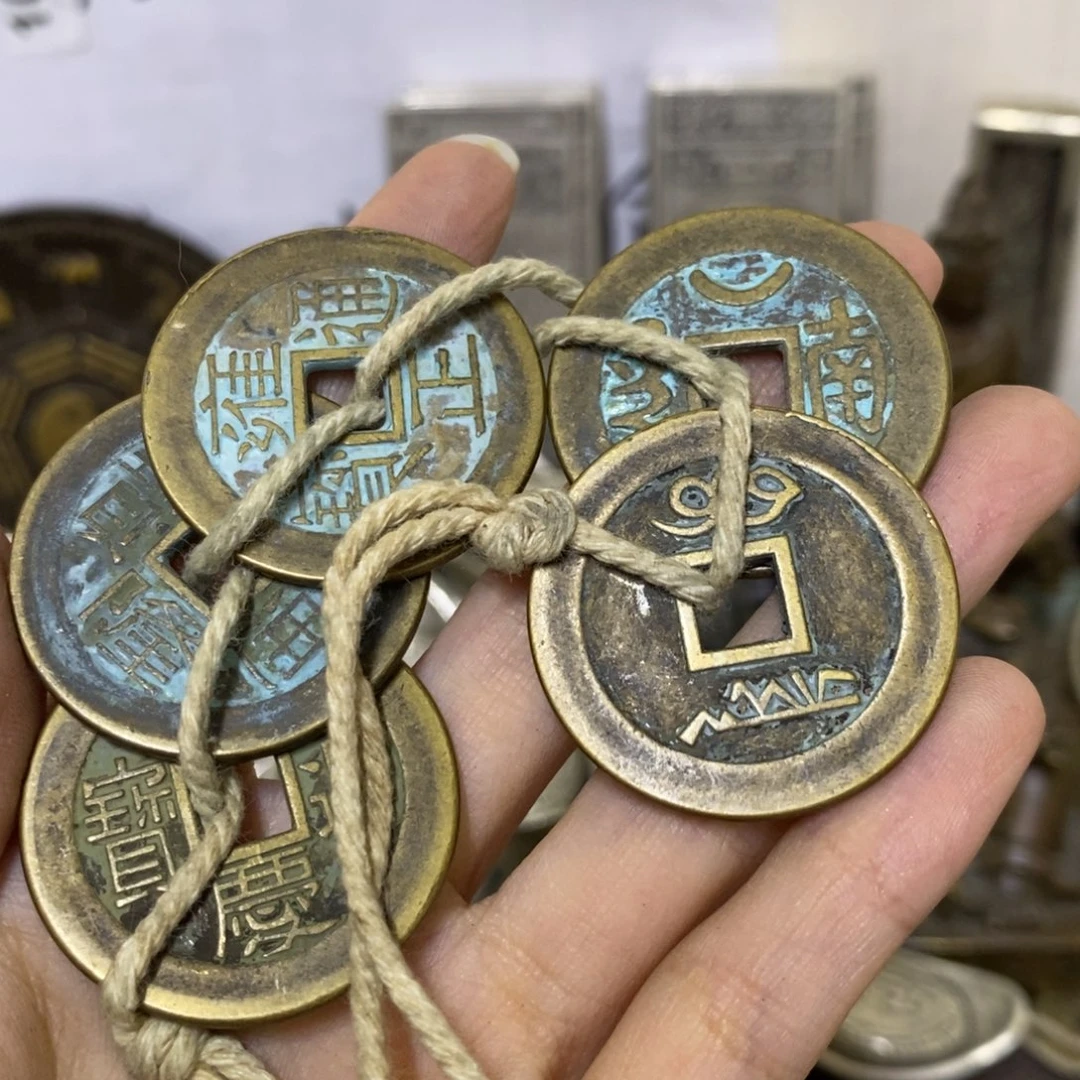 金属張*复古工艺品五帝
