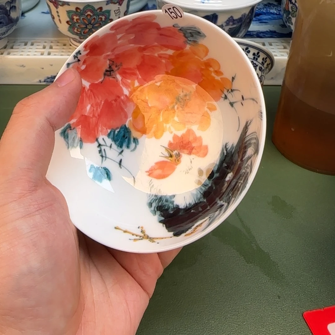 彦祖纯手工手绘茶具150