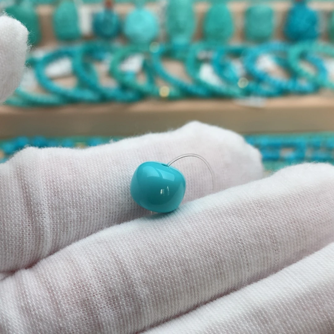 绿松石未镶嵌珠宝奇石9.7mm