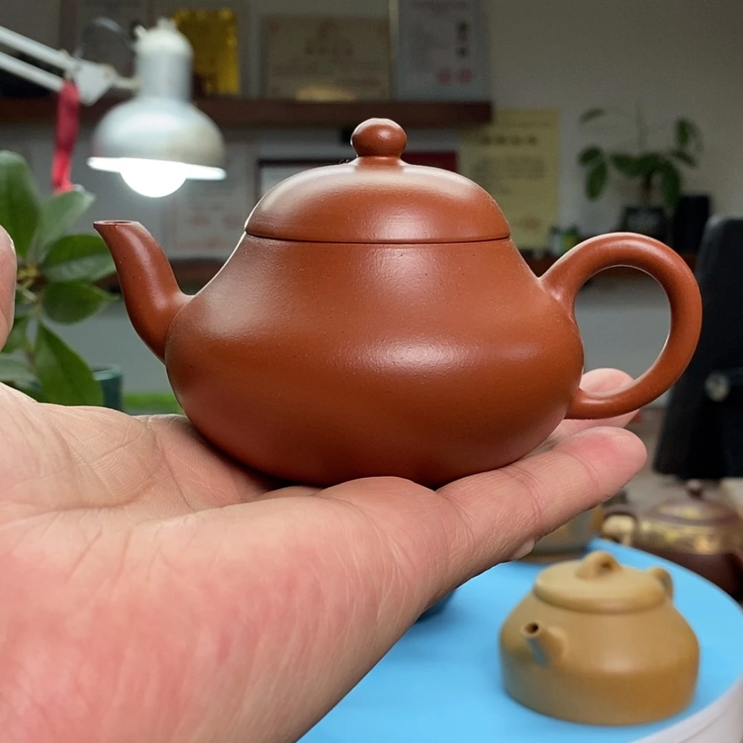 【闪购商品】朱泥茶壶梨式:160CC裴顺良:国高工