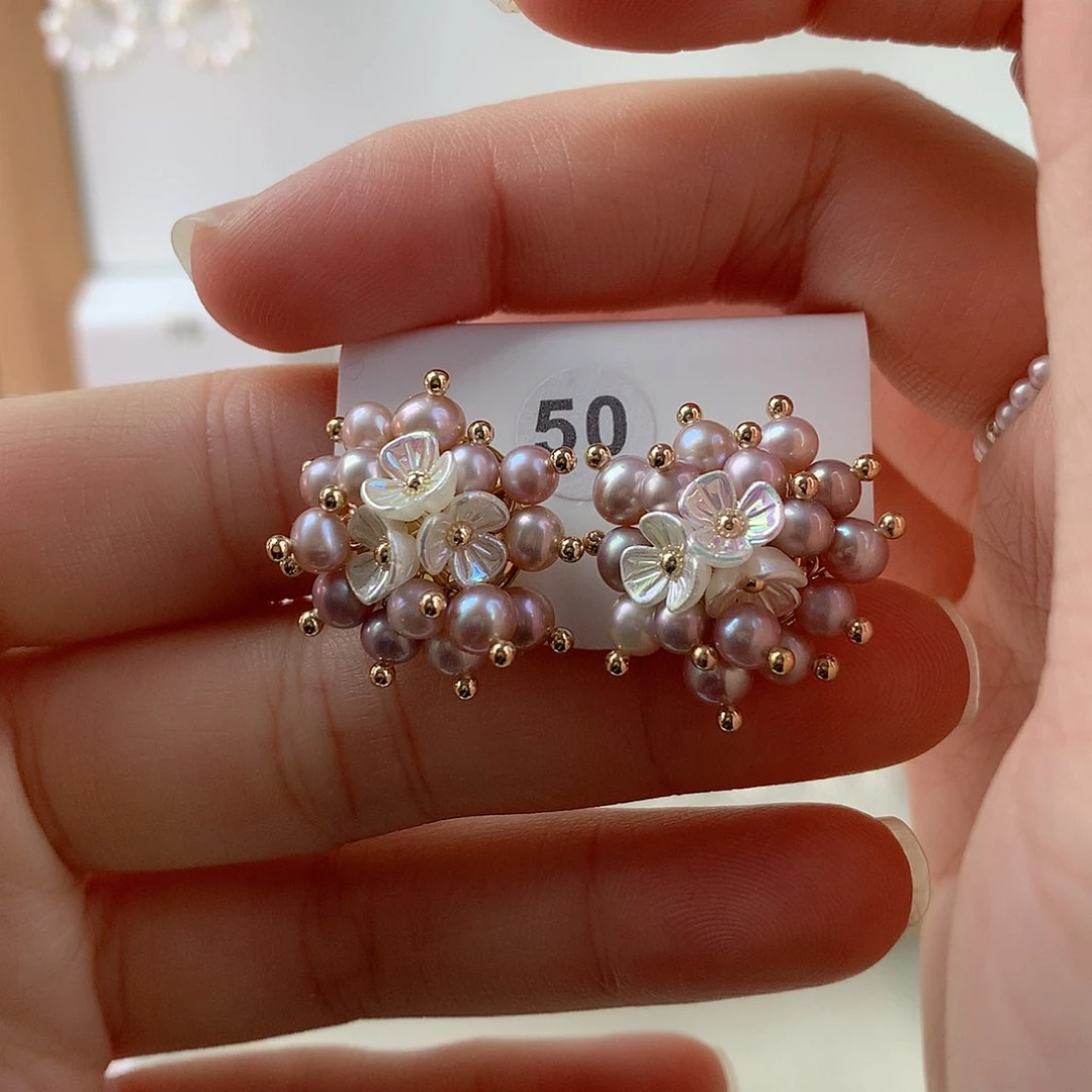 未镶嵌耳饰淡水珍珠