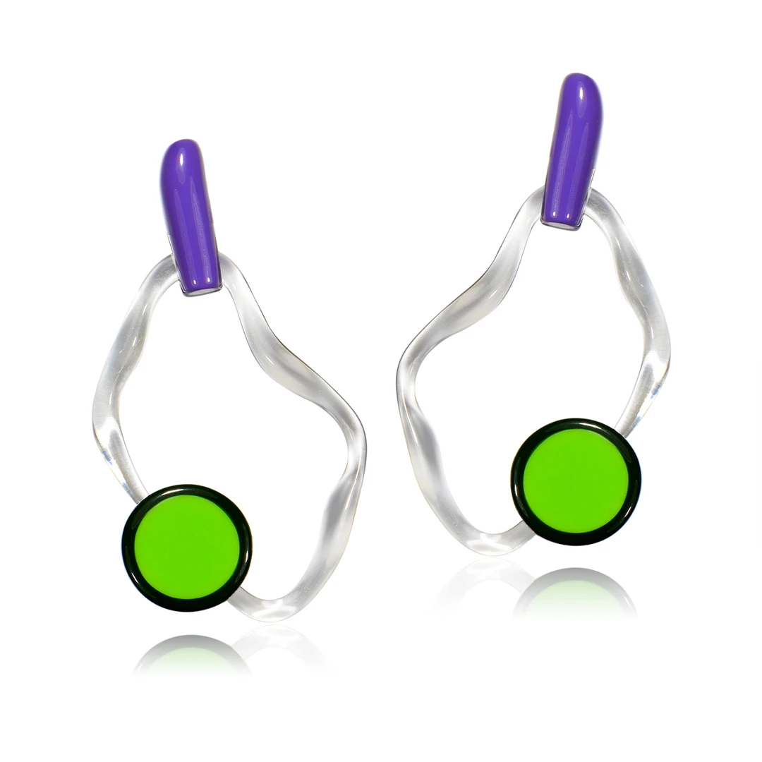 合金树脂耳饰 TysGrocery 积木水环耳环