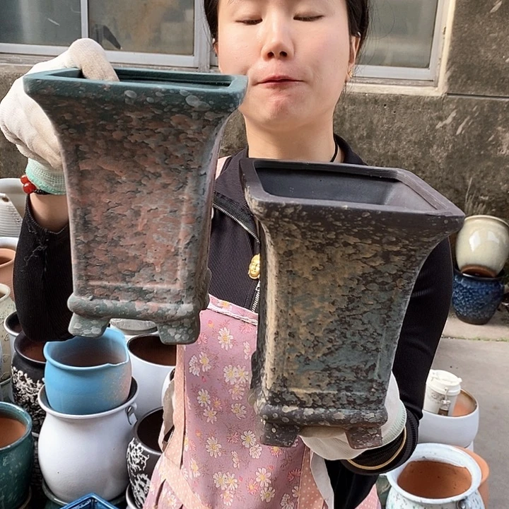 紫砂花盆正品口14高19