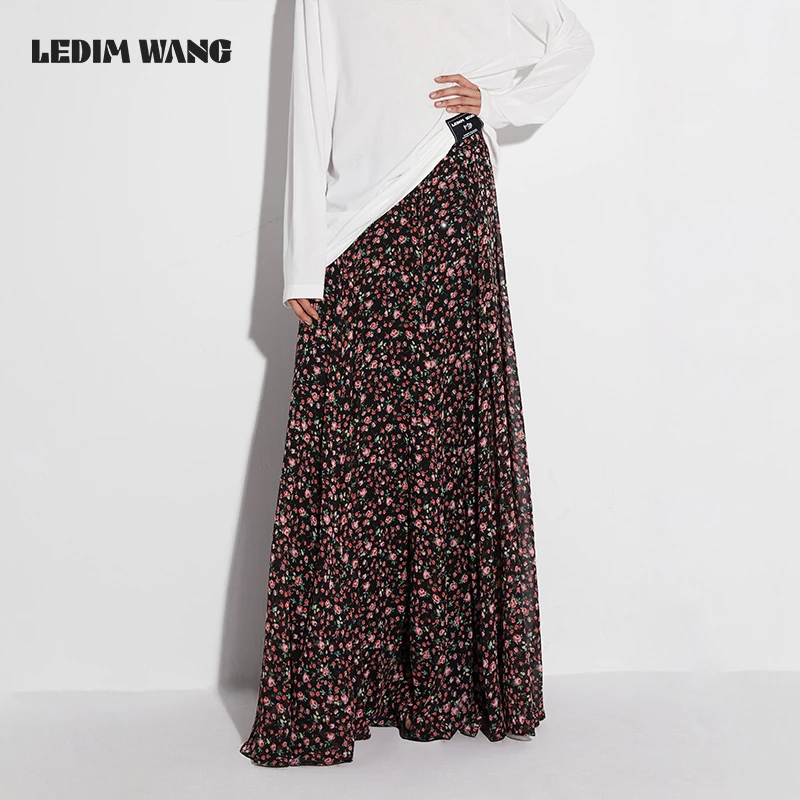 LEDIM WANG繁花轻舞大摆半裙