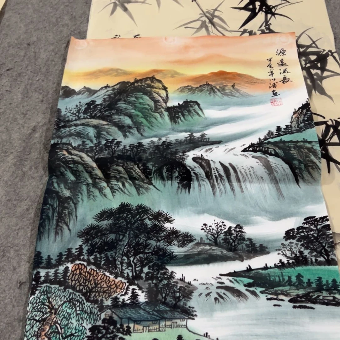 国画国画作品画心一张