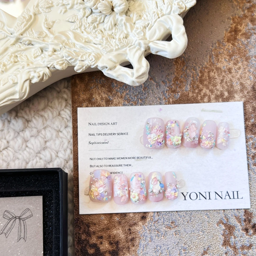 F56「 花时」 YONI 小众梦幻肌理浮雕手工设计穿戴甲