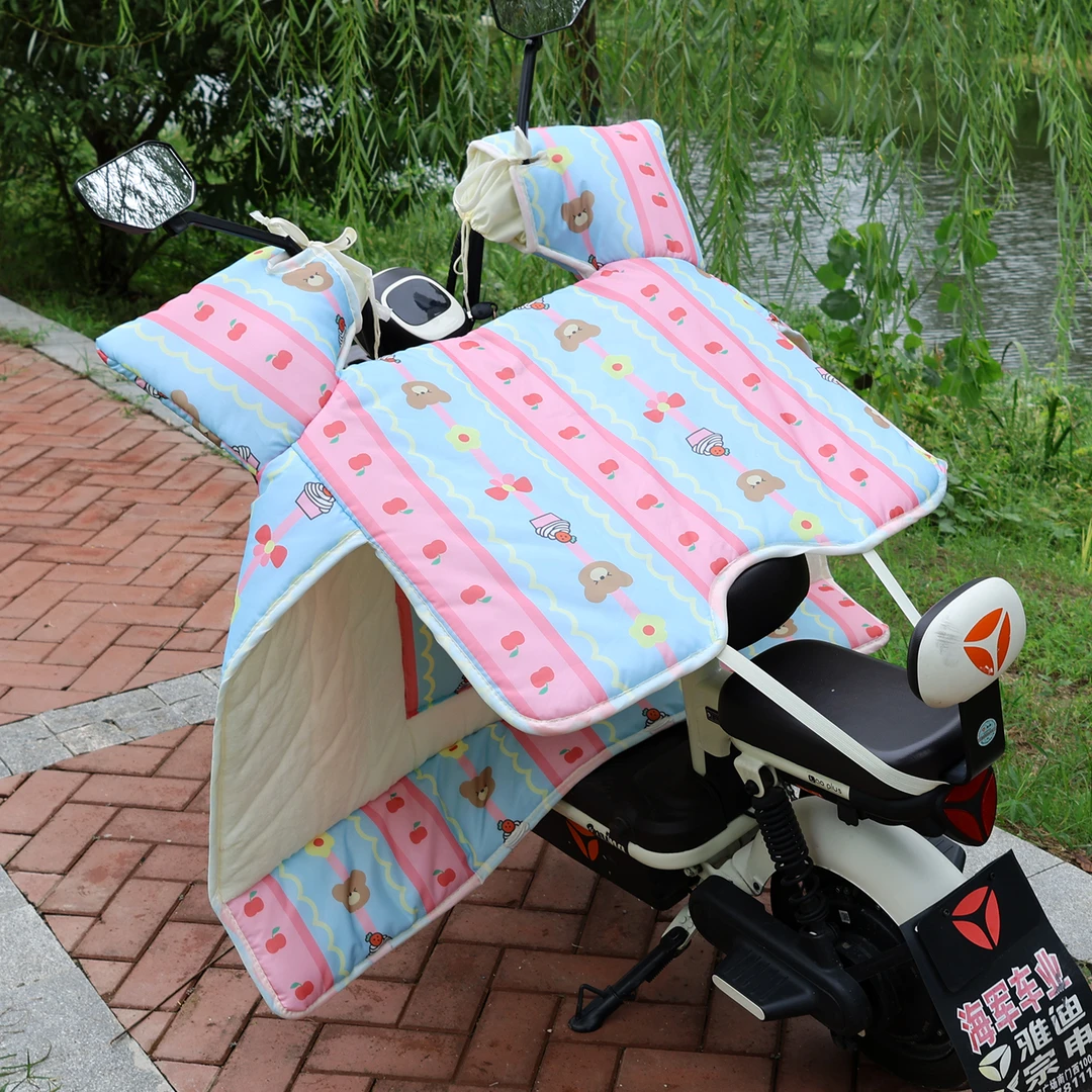 电动车挡风被冬季加绒加厚2025新款四季通用电瓶摩托车冬天防风罩