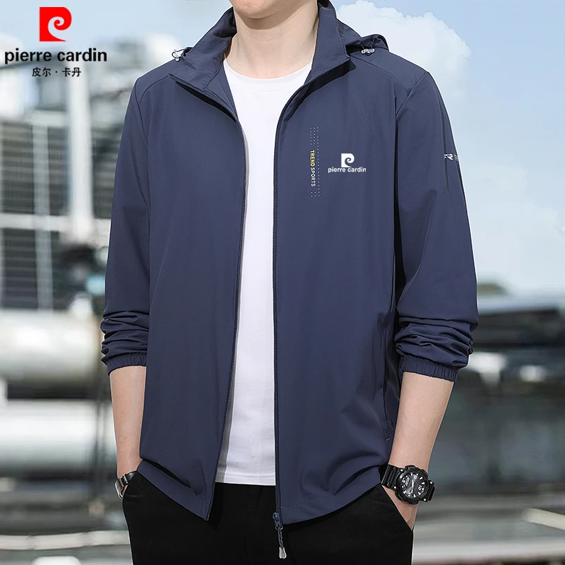 皮尔卡丹夏季冰丝防晒服男士户外透气钓鱼防晒衣防紫外线轻薄外套