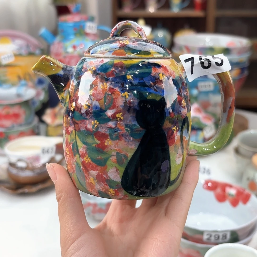 景德镇手绘高温釉下彩陶瓷茶具