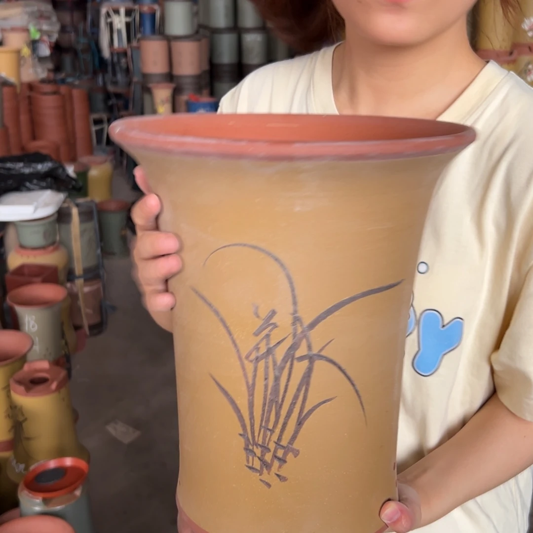 宜兴川阁紫砂花盆单个