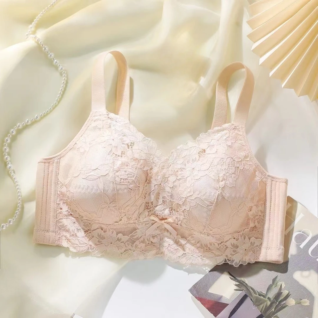 【米果妈】女新款亲肤聚拢侧收蕾丝背心亲子B3019