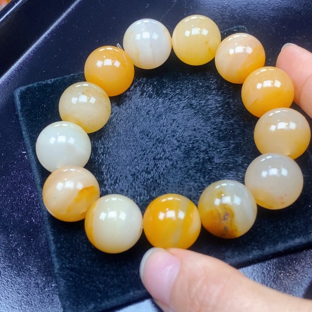 未镶嵌石英质玉（黄龙玉）吊坠(不含链)