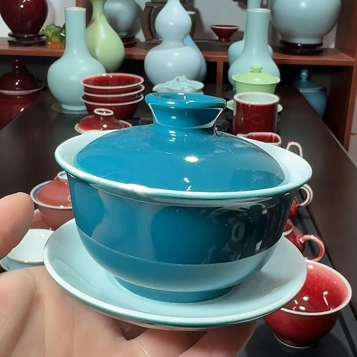 陶瓷景德镇高温陶瓷盖碗