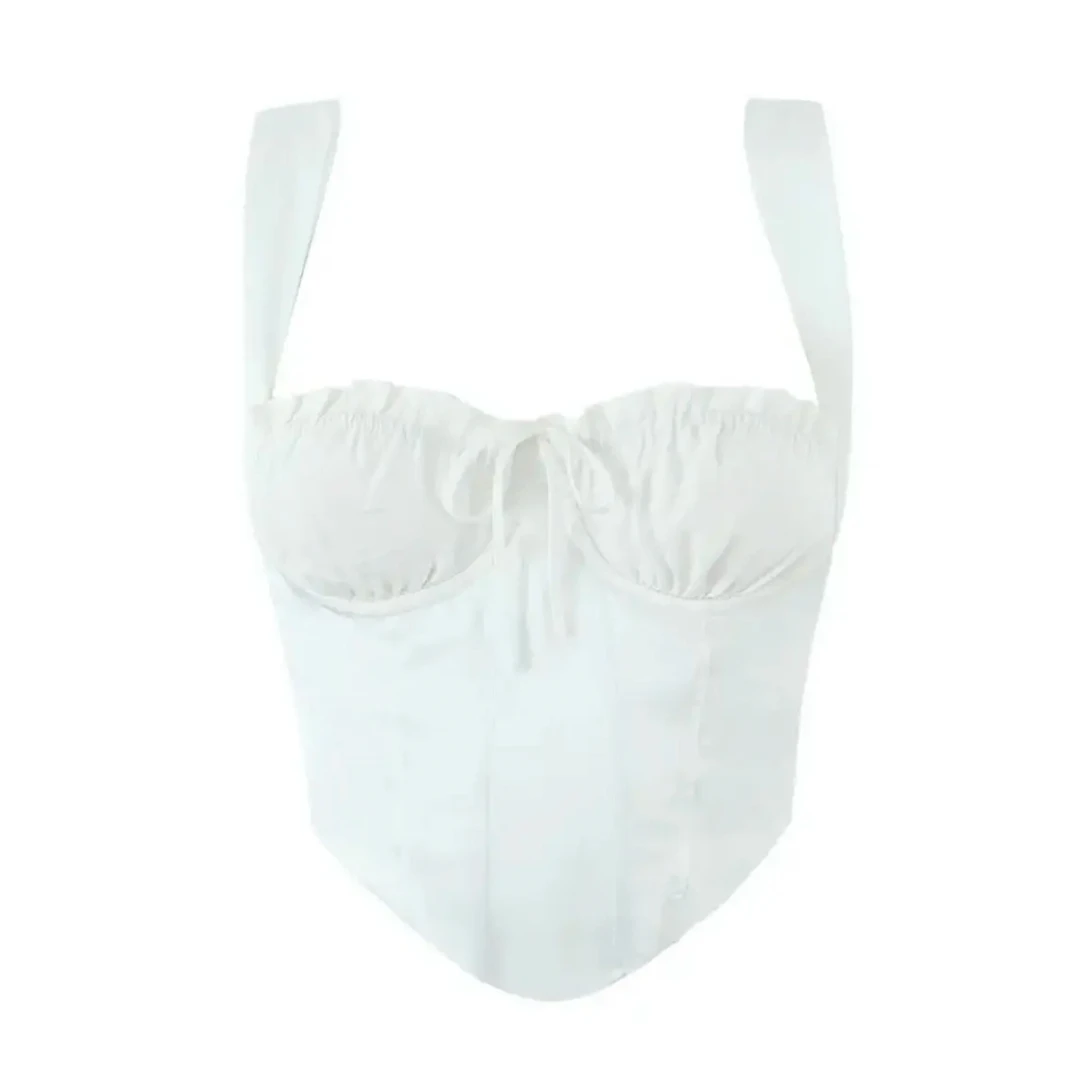 ENXIER2025夏季时尚风通勤性感风欧美风吊带背心收腰法式显瘦T恤