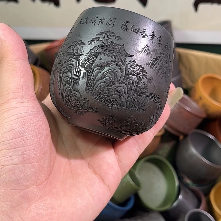 茶杯紫砂全手工紫砂主人杯