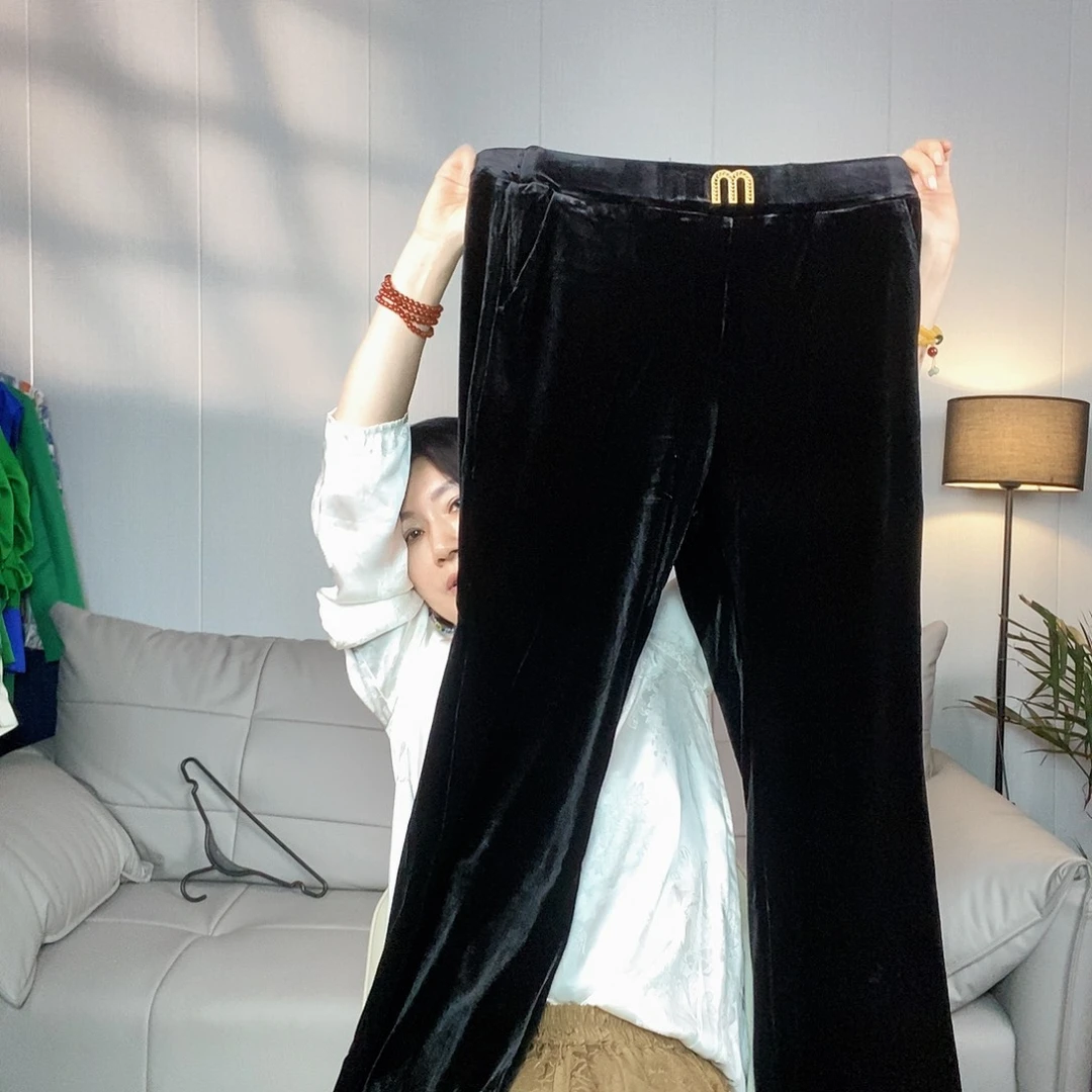 2x 3x备注尺码丝绒裤子