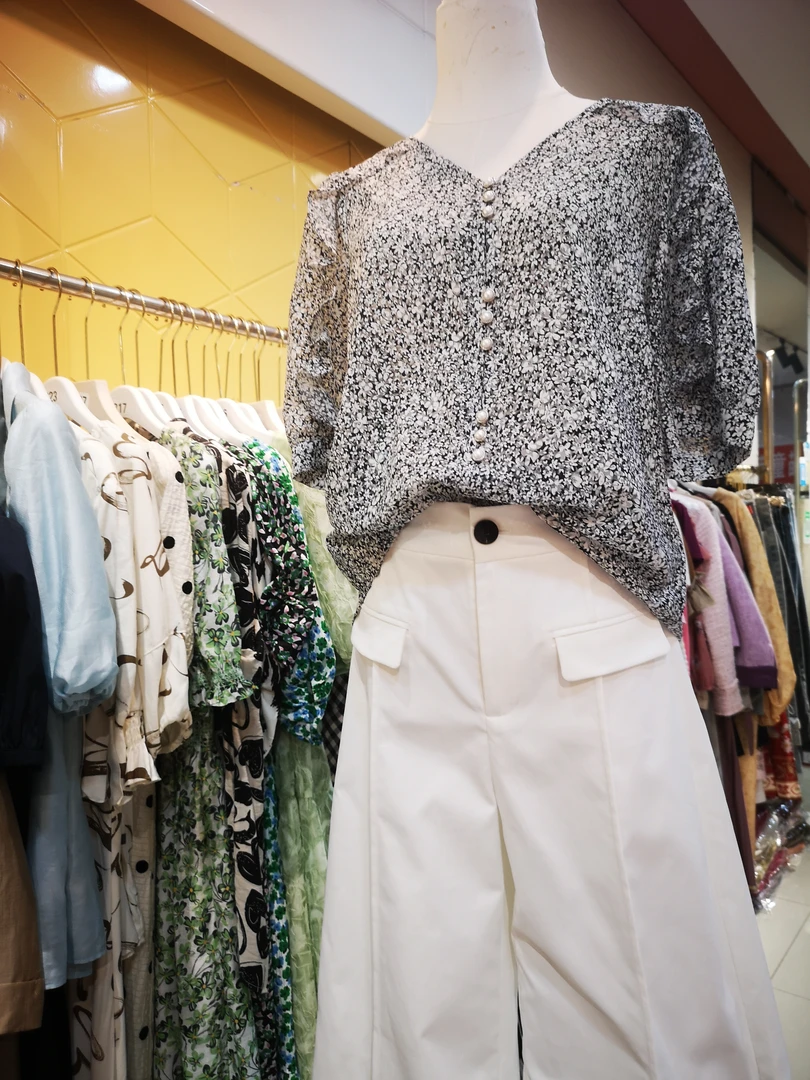 夏季新款民族风印花宽松短袖衬衫女文艺复古百搭显瘦