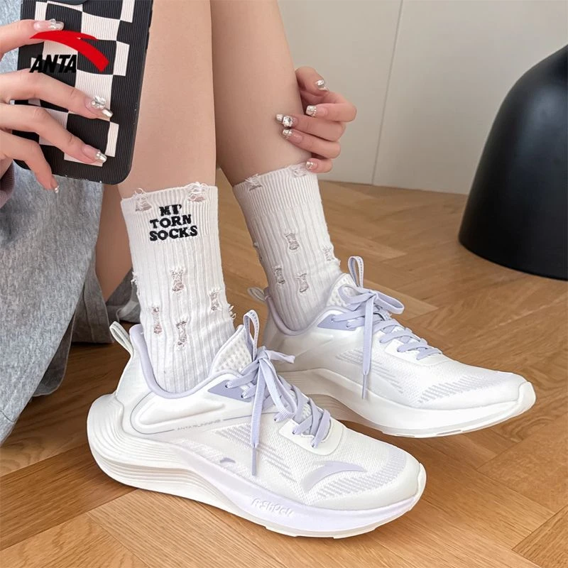 安踏毒刺减震训练专业跑步鞋秋季新款男女鞋运动鞋百搭轻便流光风