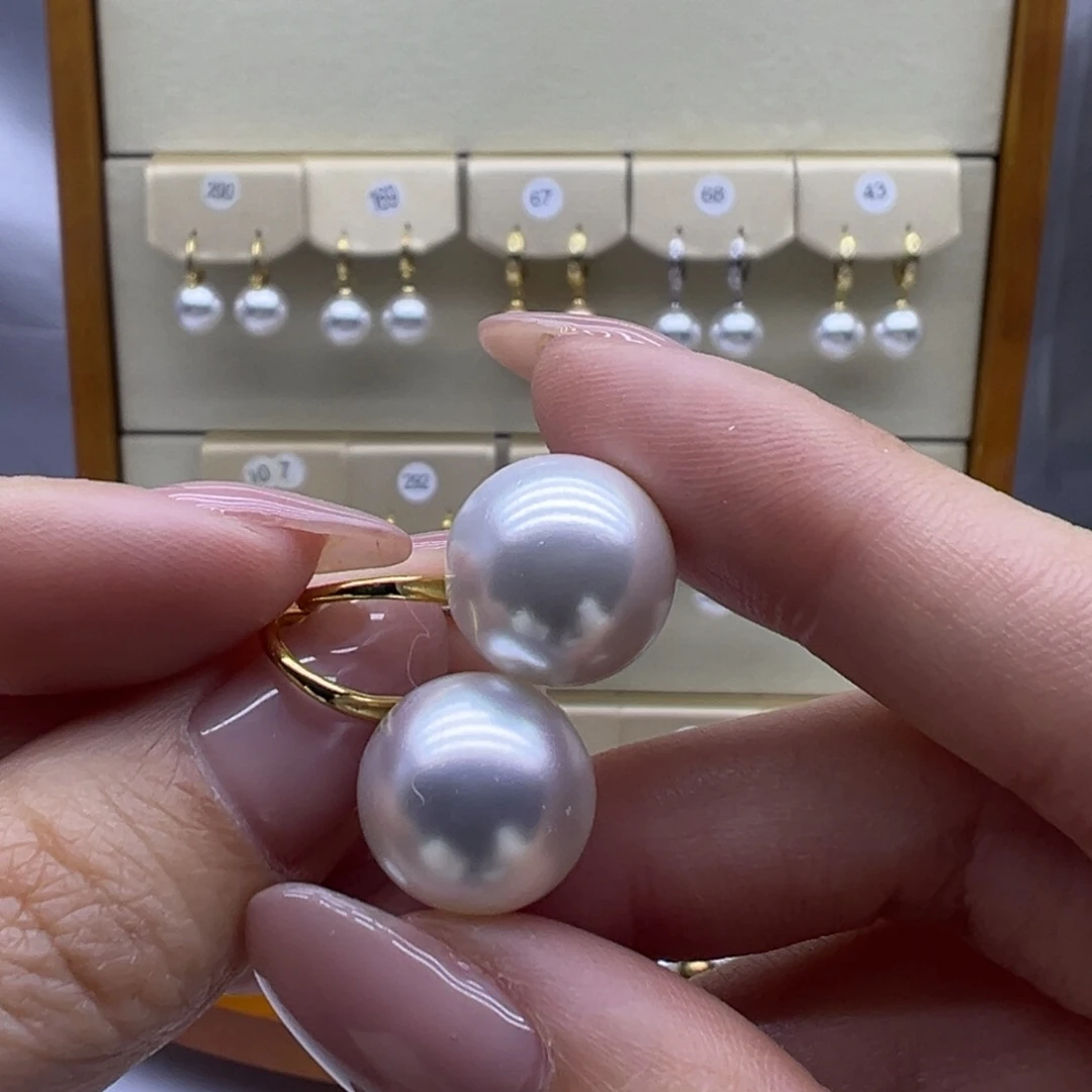 淡水珍珠未镶嵌耳饰