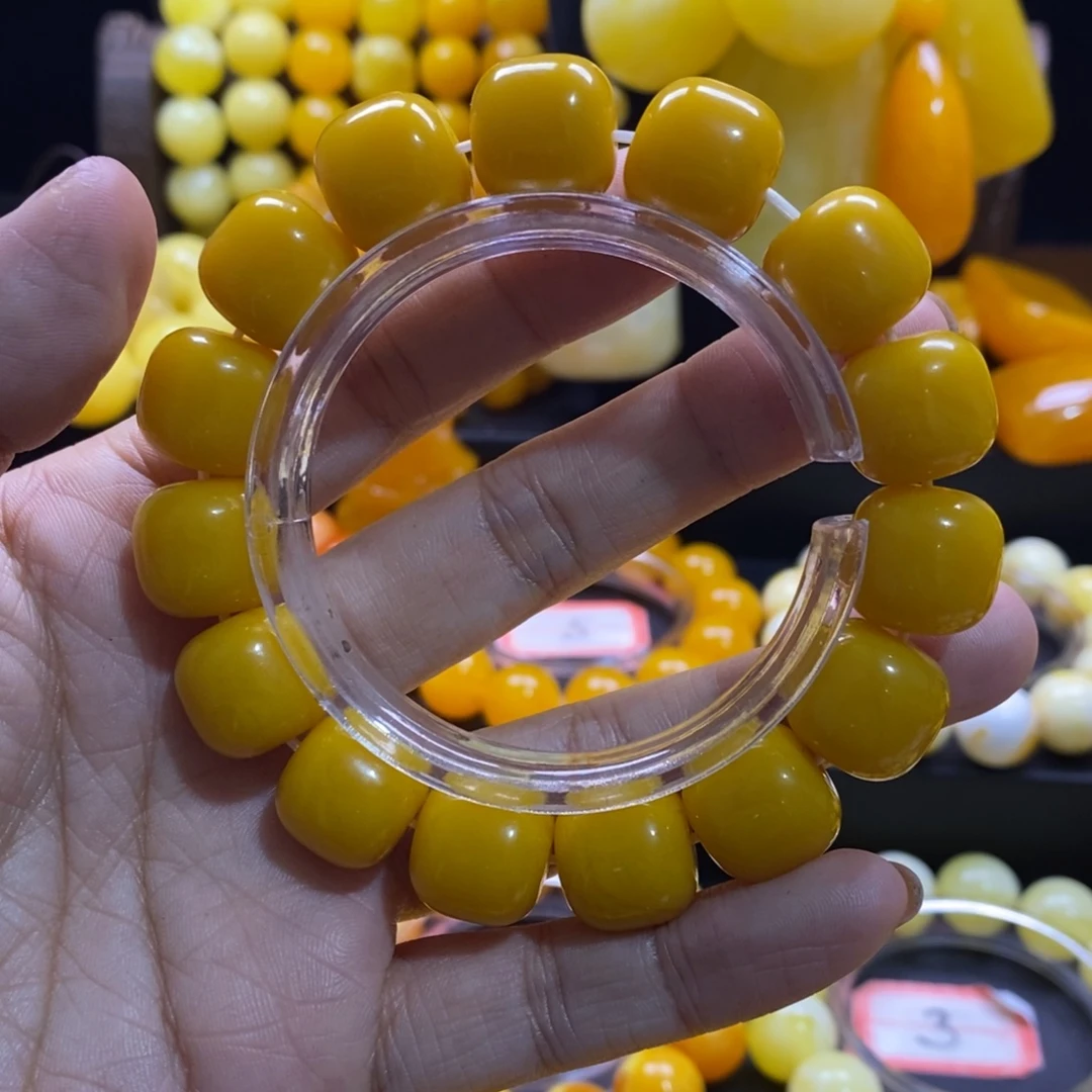 齐***妈非金属全品无暇15加桶珠精品手串