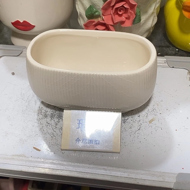 段泥花盆多肉植物盆瑕疵有孔