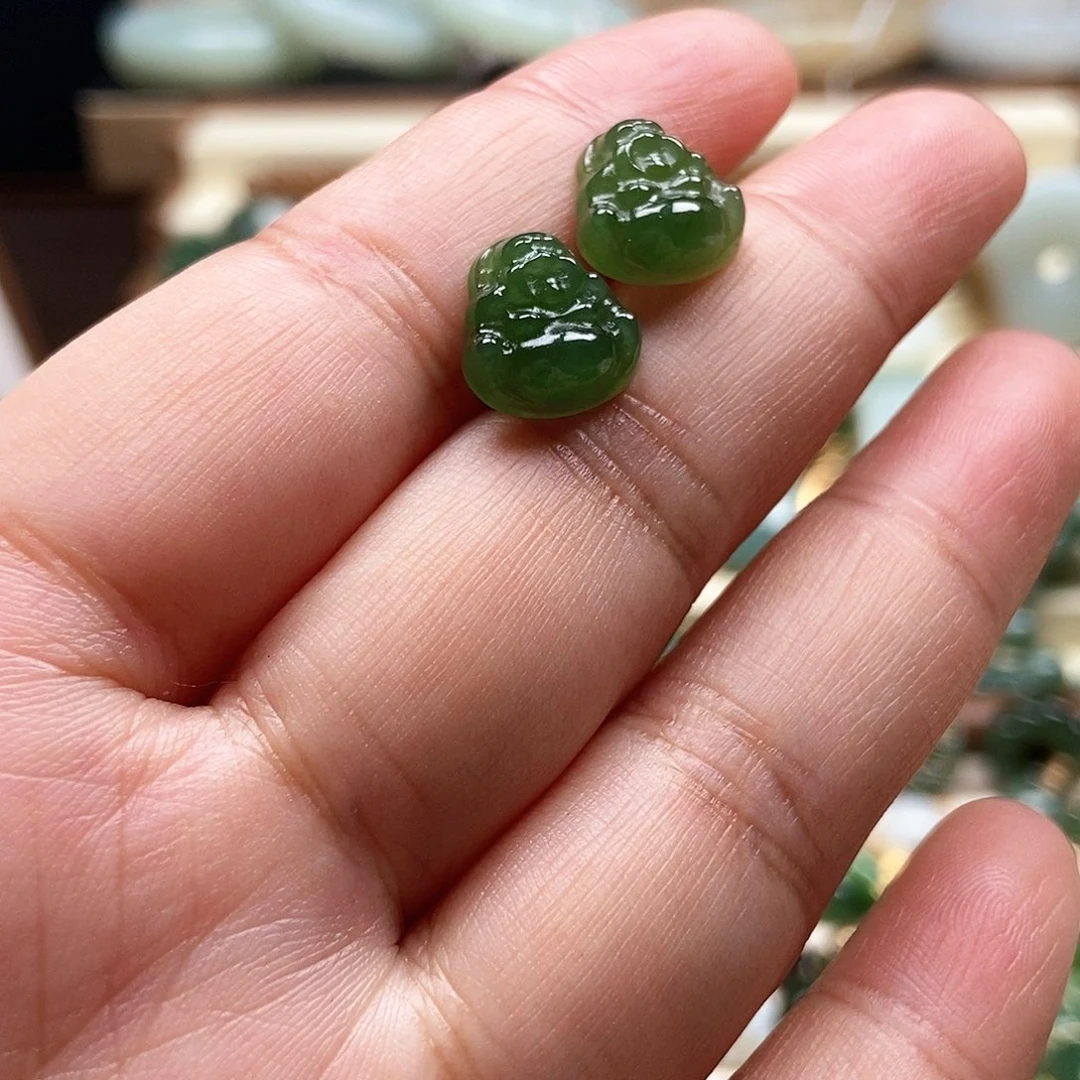 吊坠(不含链)银S925镶嵌和田玉