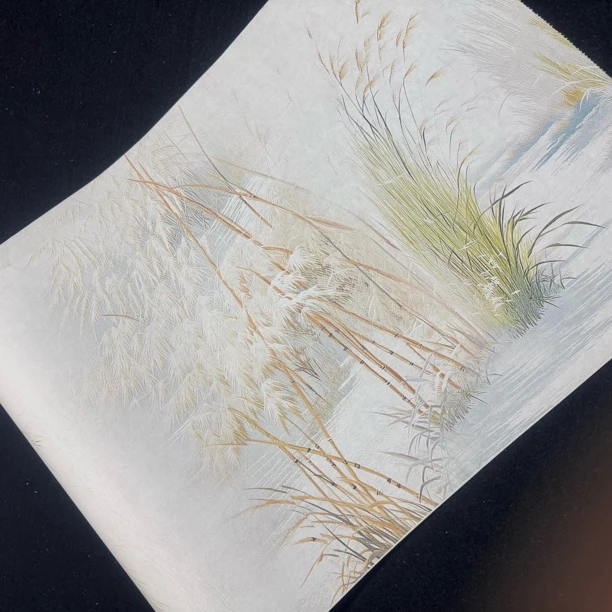 【纳米十里芦苇长卷】大风堂特制涂层书法国画作品宣纸