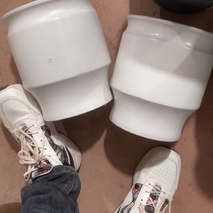 紫砂花盆口径20高度22两只正品