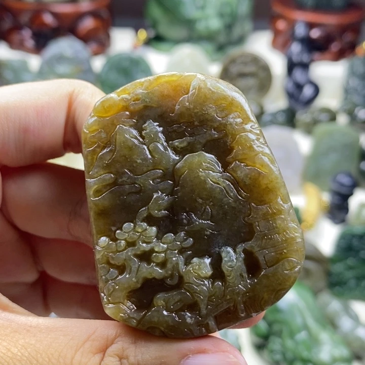 和田玉未镶嵌颈饰