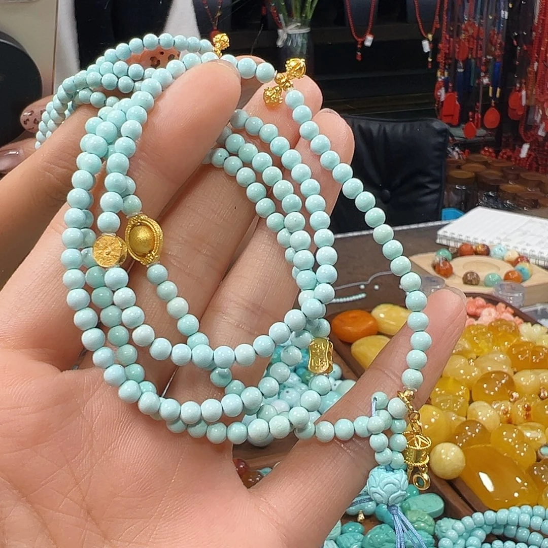 诚****绿松石未镶嵌颈饰项链