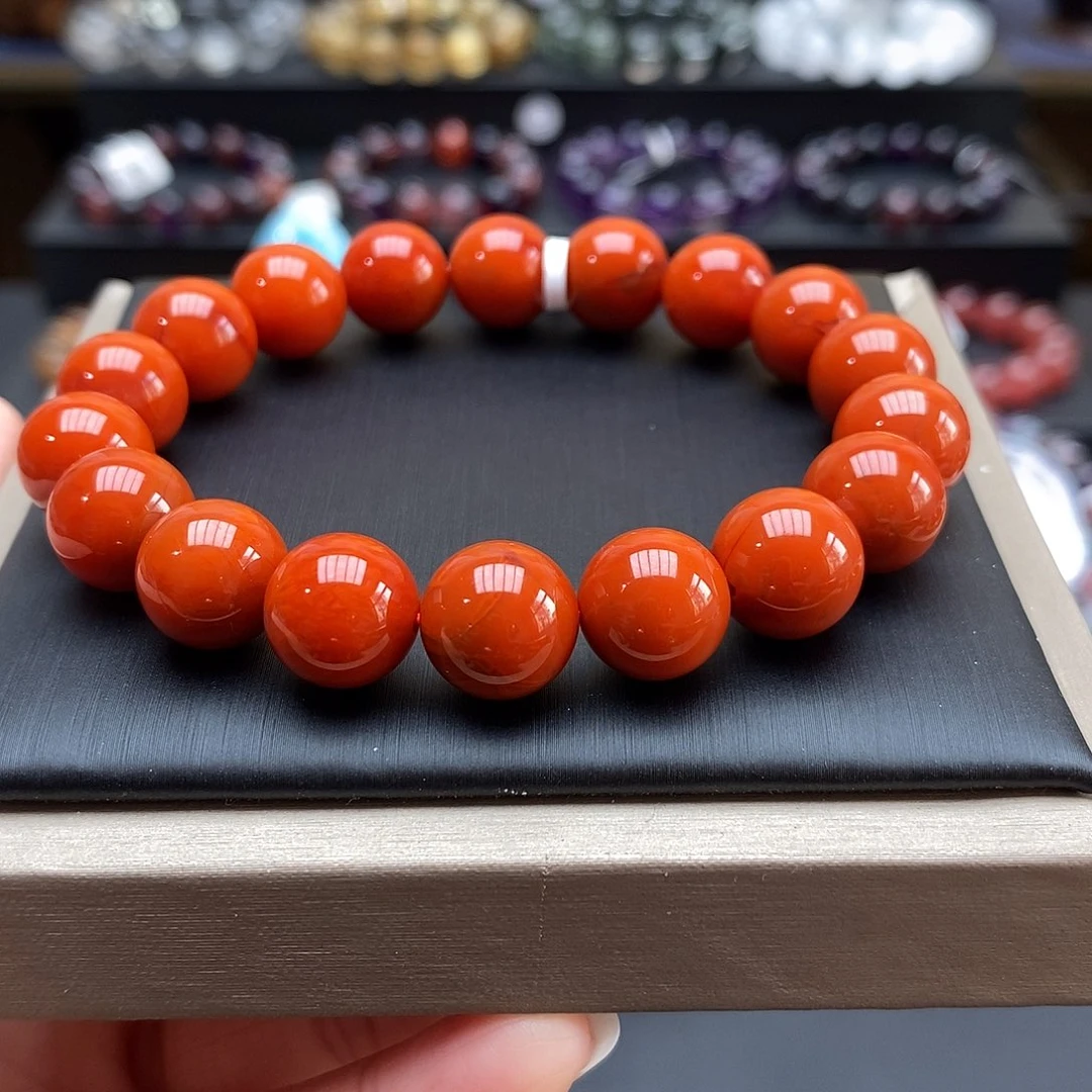 南红玛瑙手链未镶嵌@*畏