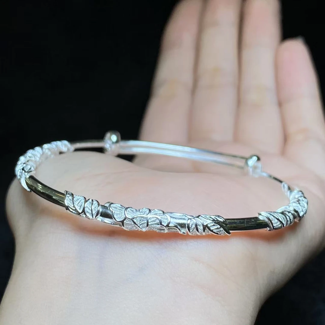 足银银制品 【小北好物】足银手镯QP20X370