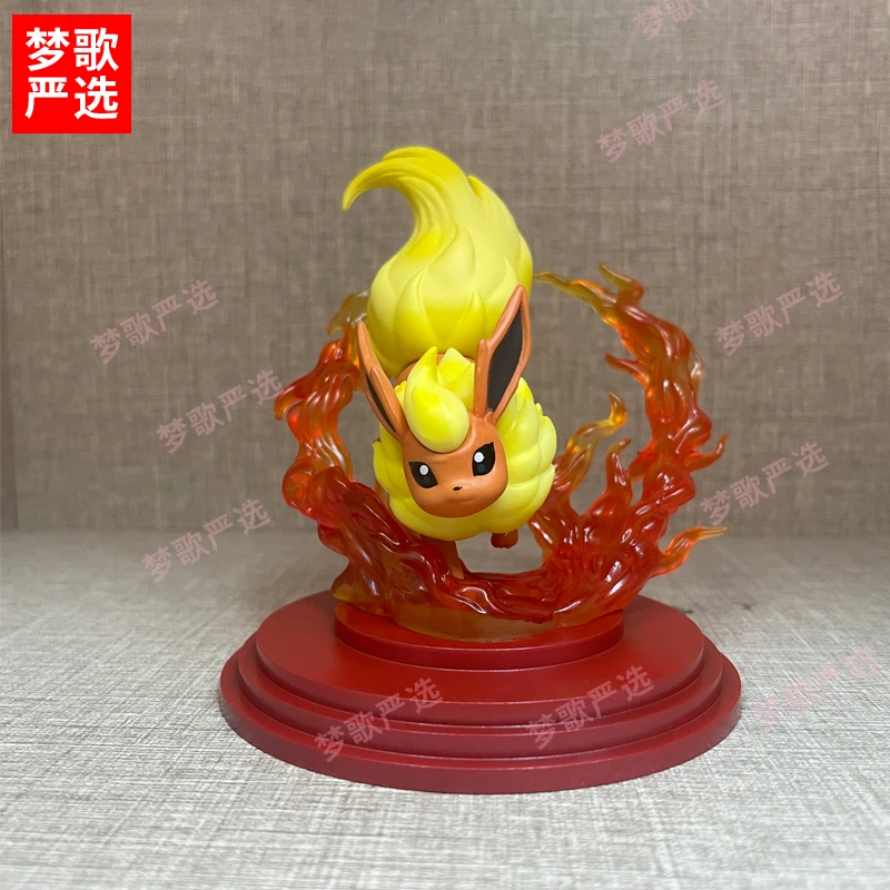 【梦歌严选】10cmQ版火伊布宝可进化组动漫潮玩车载GK手办模型摆件