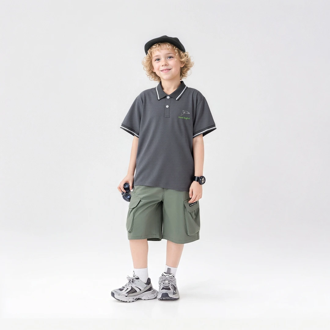 夏季韩版新款男童短袖中大童棉质POLO短袖衫儿童翻领上衣T恤童装