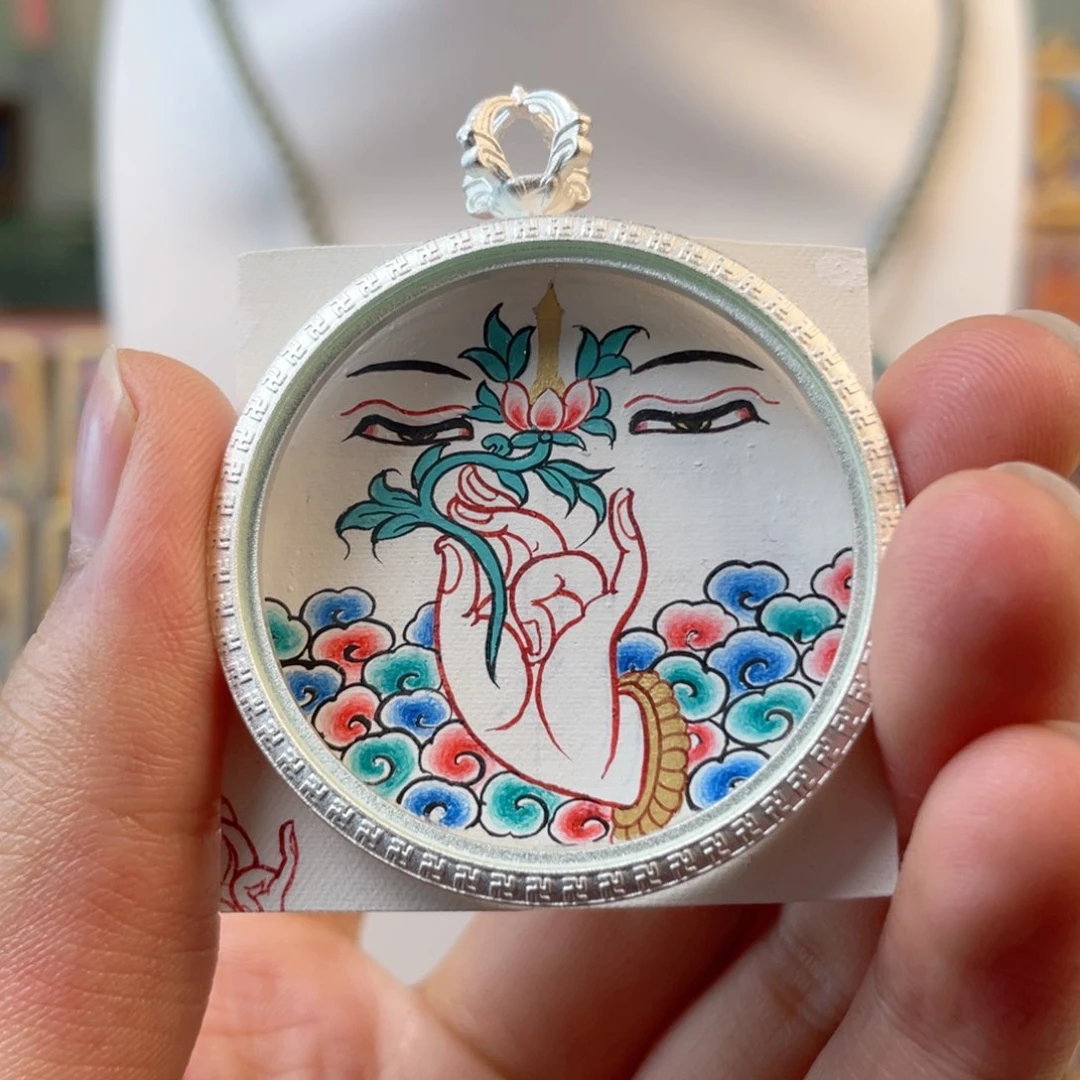 吊坠N 文殊眼 3.5 纯手绘