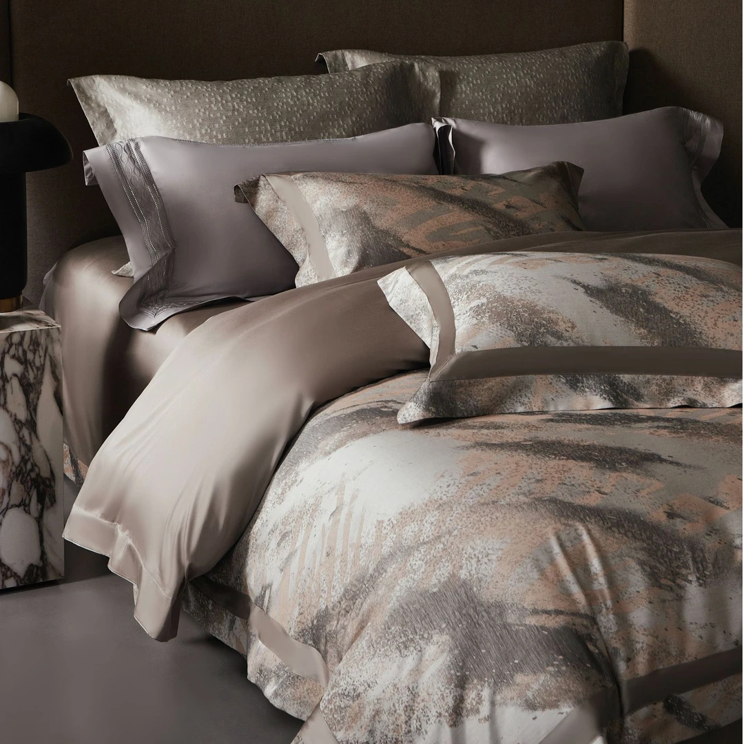 林小花【欧佩莉四件套】简约欧式提花床单轻奢床上四件套天丝棉款