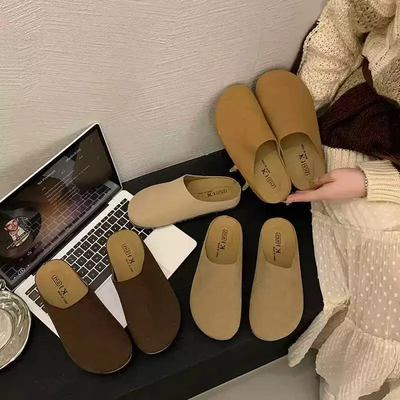 秋法式拖鞋女新款配裙子包头拖鞋1166