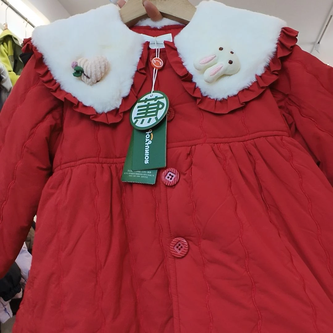 90身高加绒外套女童