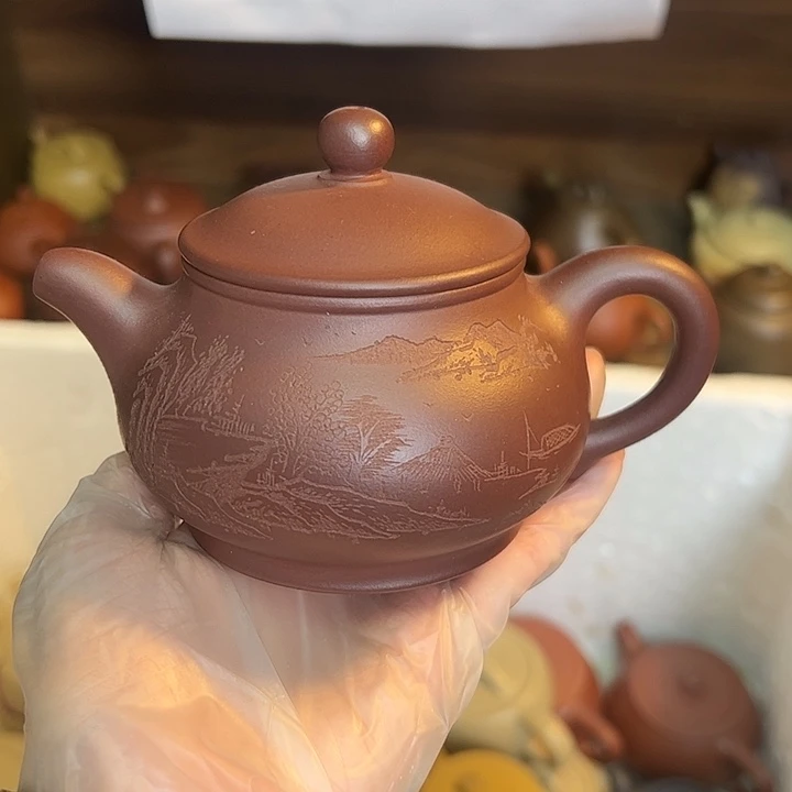 紫砂茶壶宜兴紫砂壶底槽清230