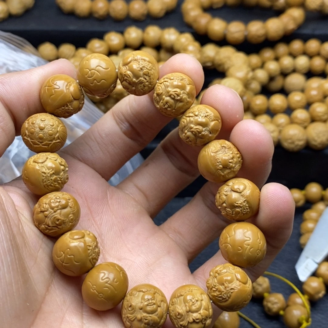 手串猴头核桃龙财神