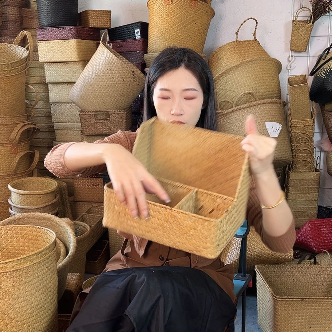 草编草编包/草编收纳盒微瑕疵