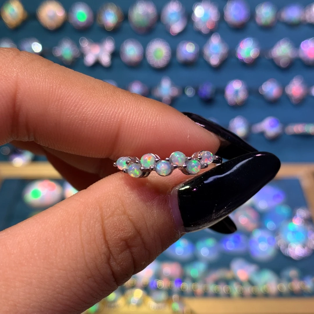 欧泊银S925镶嵌戒指款