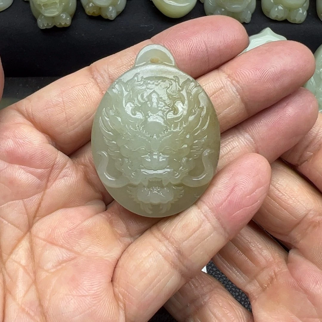 和田玉（糖玉）未镶嵌吊坠(不含链)