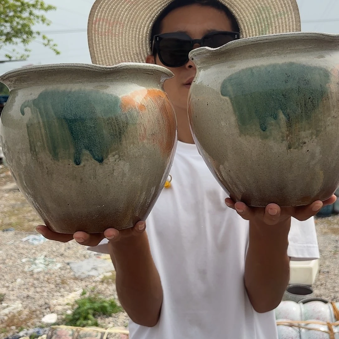 油画亮两个口径20高度18