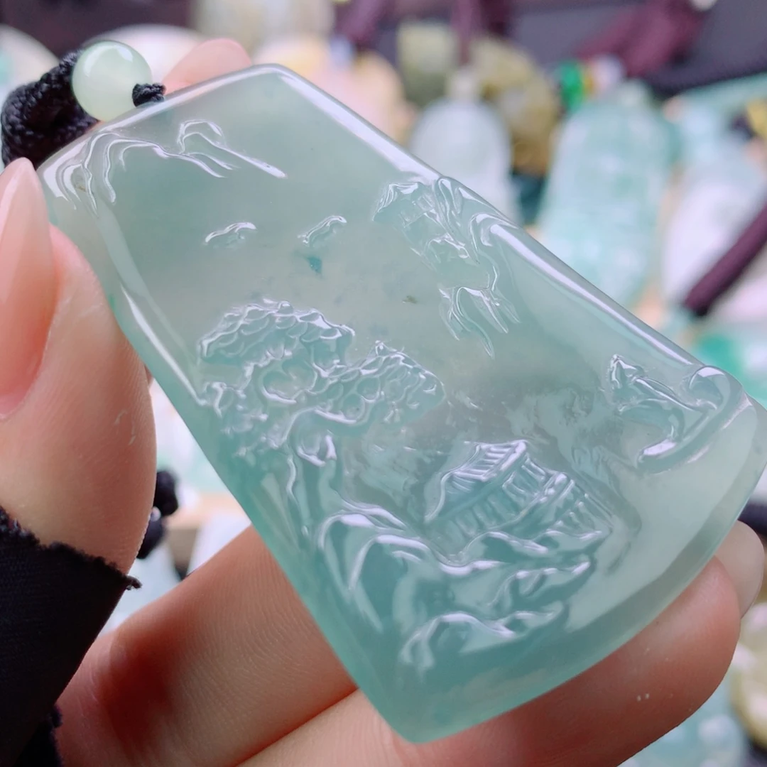 翡翠未镶嵌颈饰翡翠吊坠