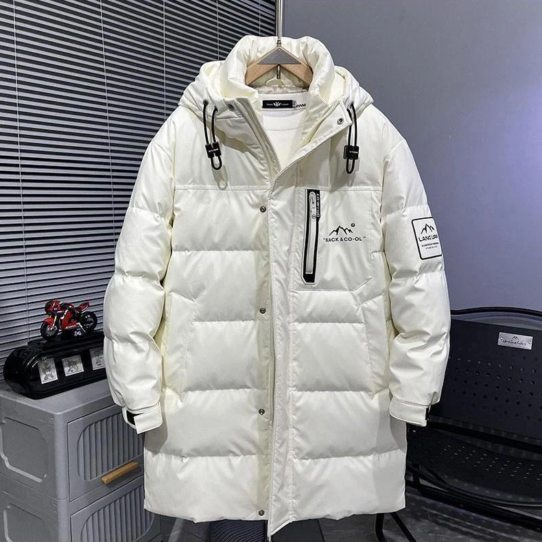 6503【清货】冬季户外连帽保暖滑雪服休闲百搭宽松加厚抗寒长款