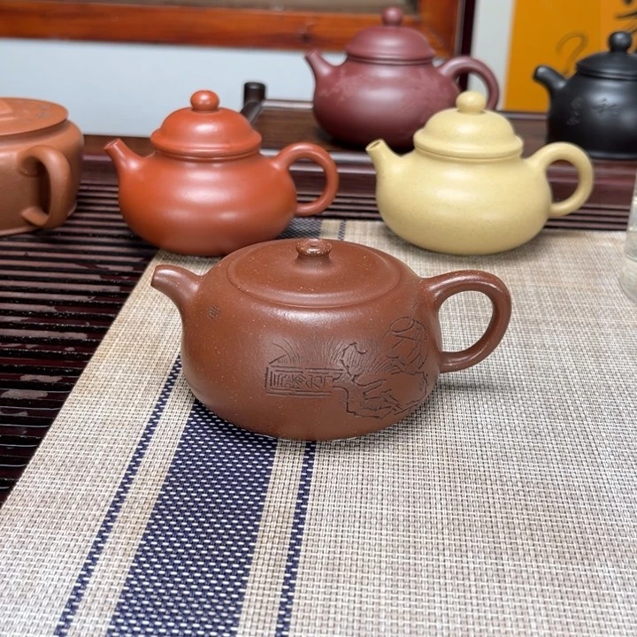紫砂茶壶井栏老降坡泥