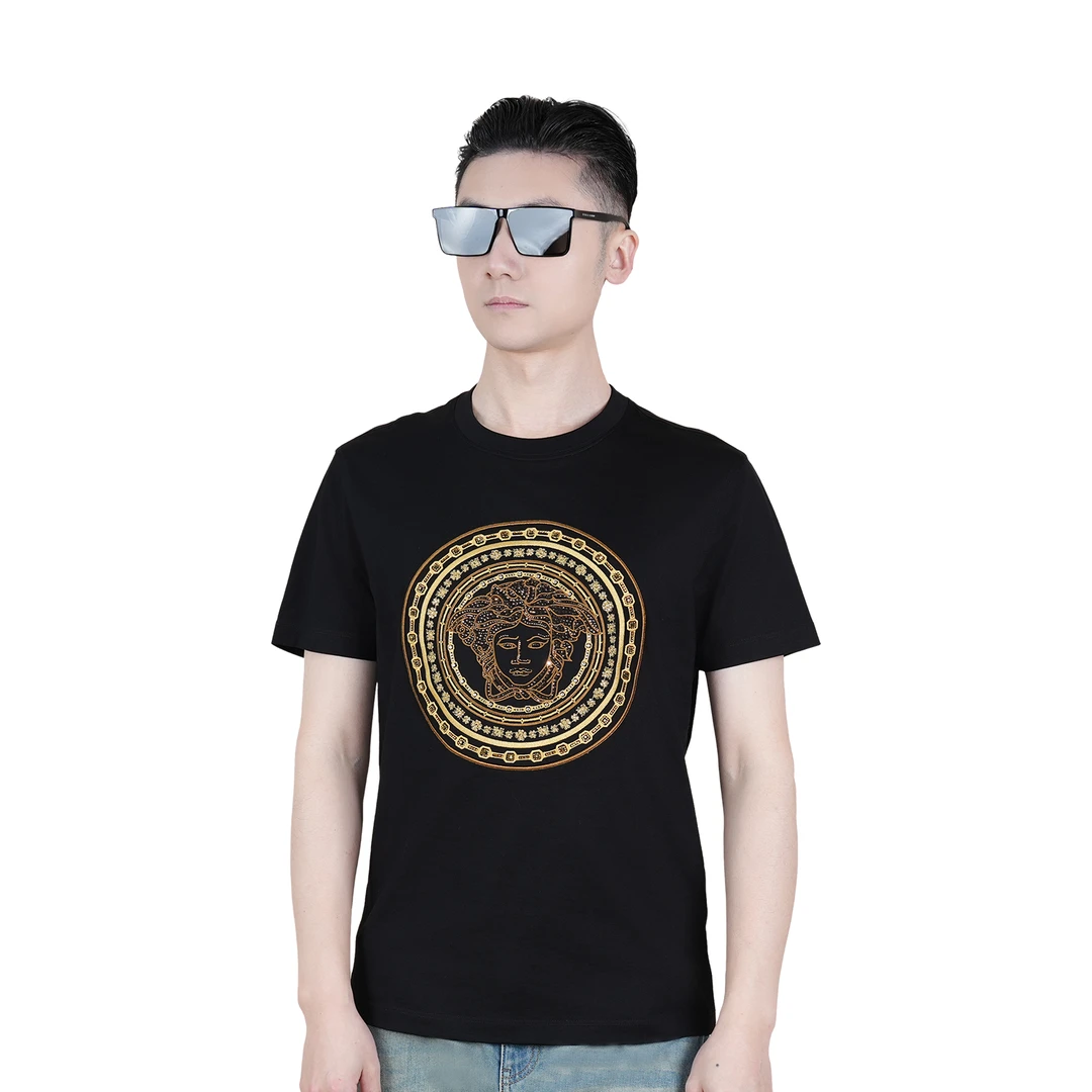 无品牌男士设重工计感短袖T恤6216170017