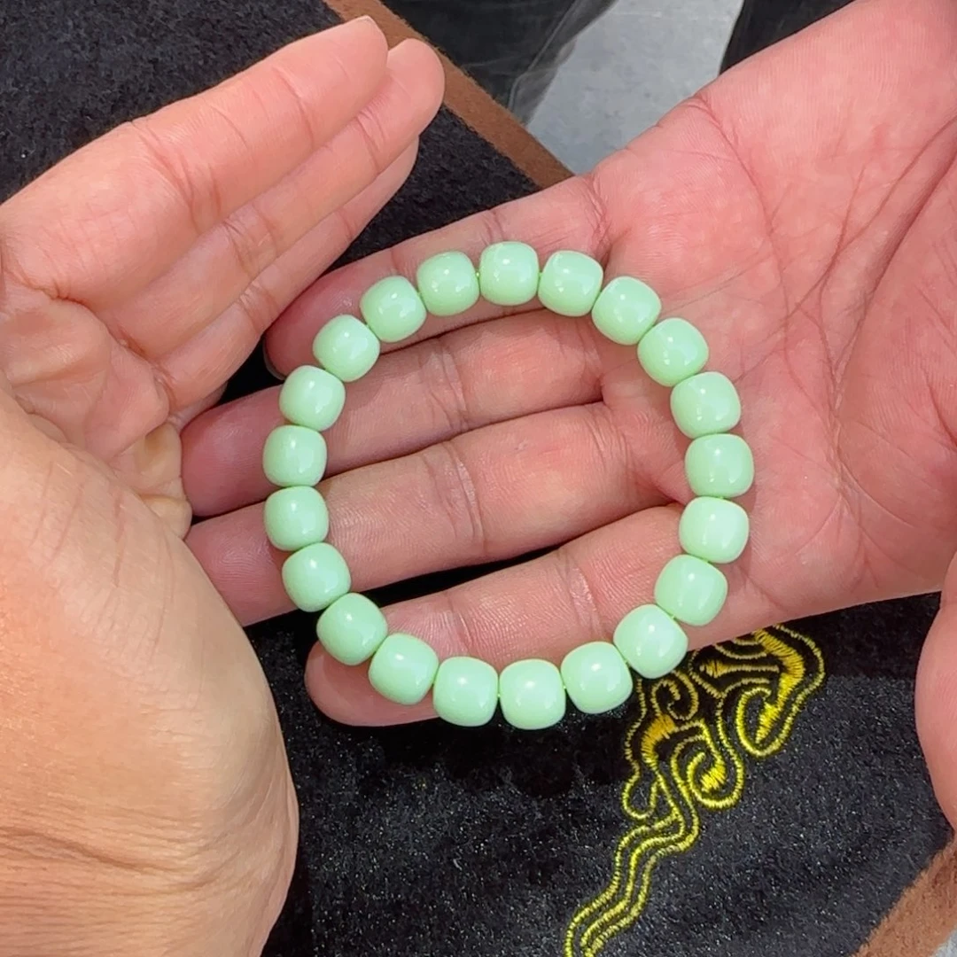 和田玉未镶嵌手链新疆黑羊洞卡10